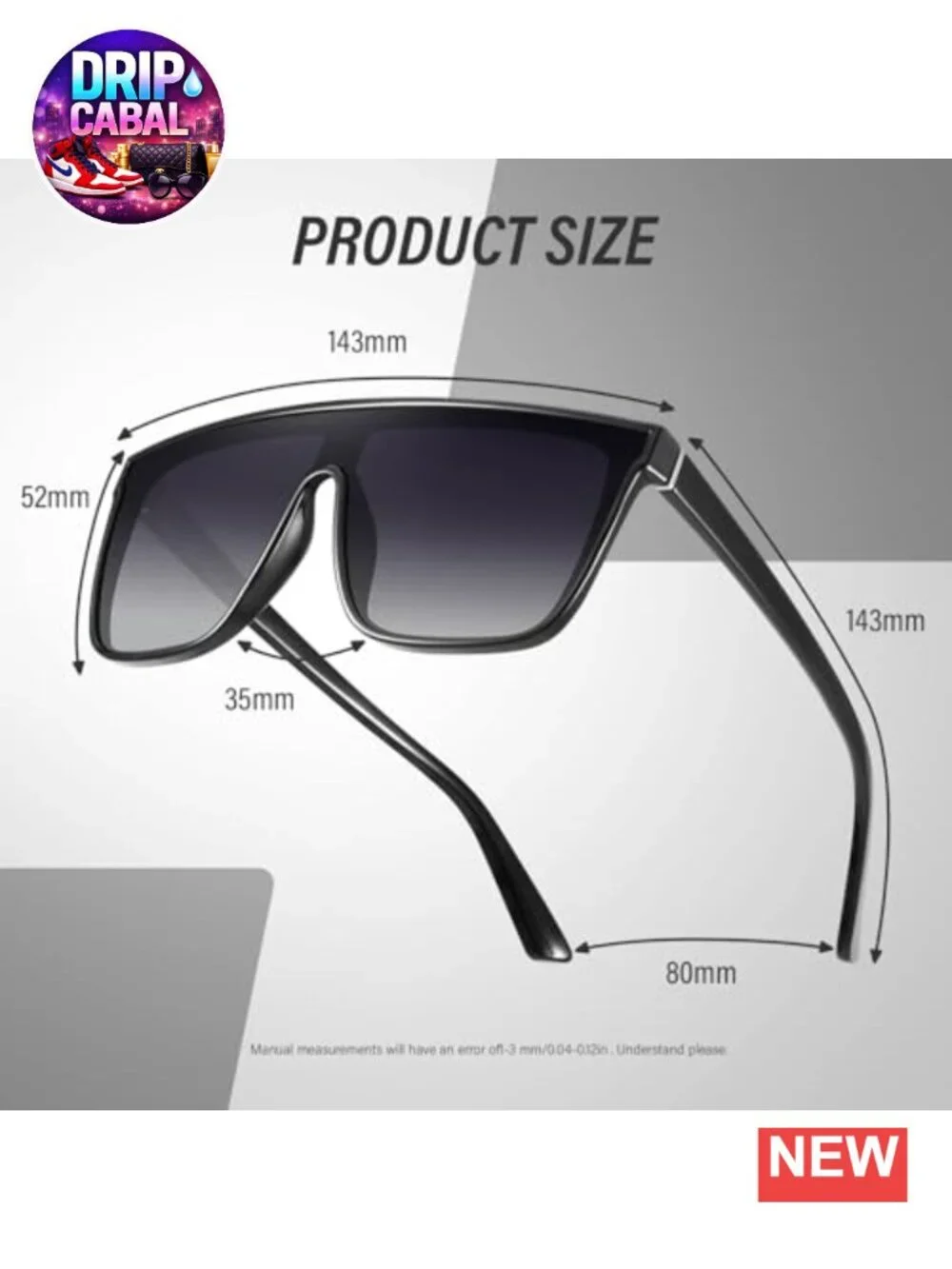Vintage Oversized Square Sunglasses UV Protection Retro Large Frame Shades